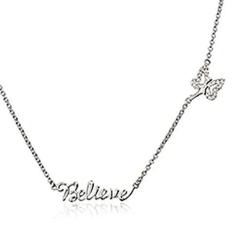 Chamilia Sterling Silver Swarovski Crystal Believe Necklace D