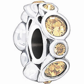 Chamilia Charm Birthstone Jewels November Silver