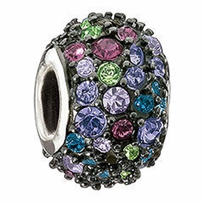 Chamilia Charm Jewelled Kaleidoscope Mixed & Black