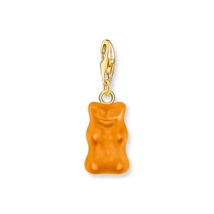 Charm pendant goldbears in orange