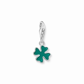 Charm Pendant cloverleaf silver