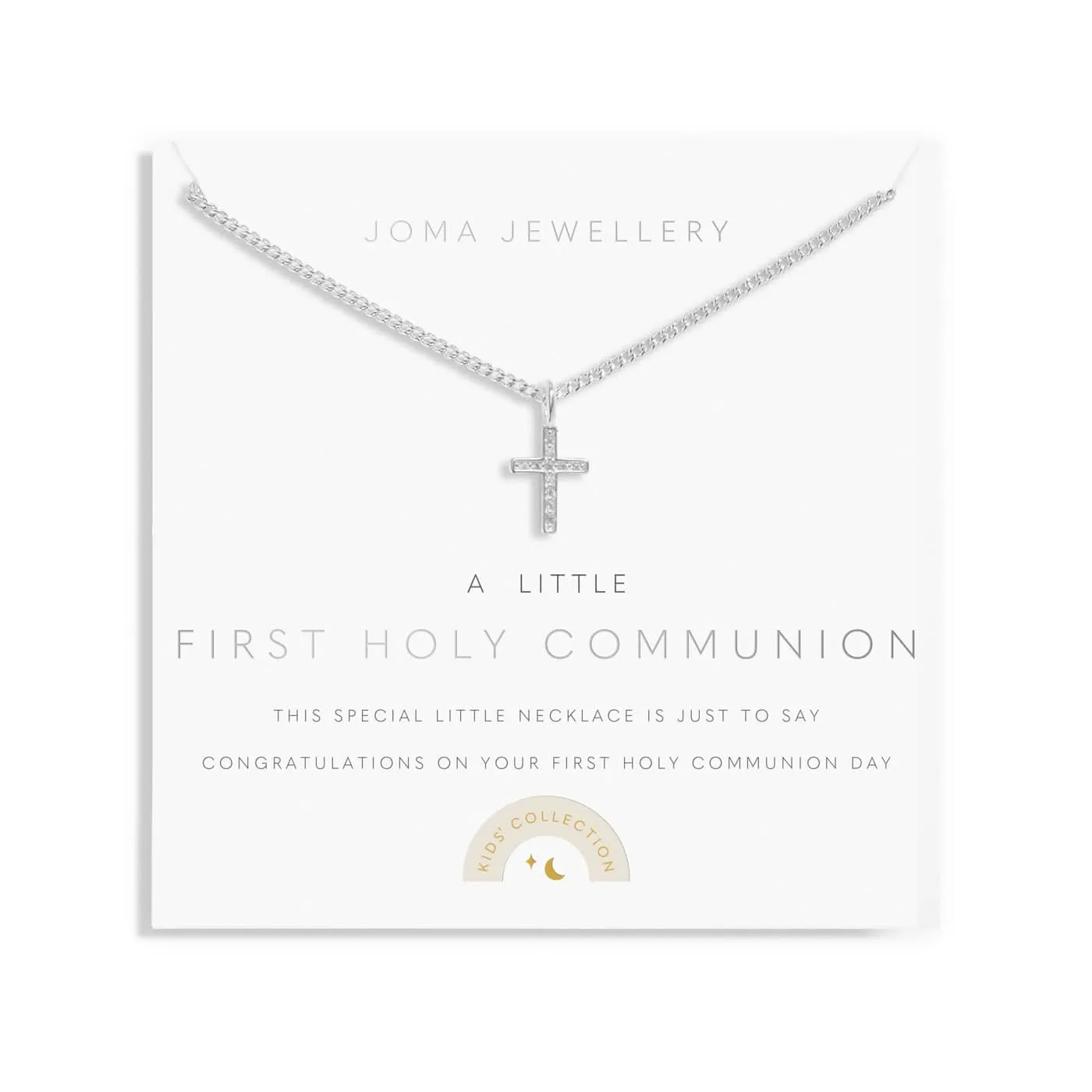 Children's A Little First Holy Communion Silver Plated Necklace C802