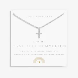 Children's A Little First Holy Communion Silver Plated Necklace C802