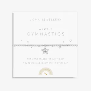Children's A Little Gymnastics Silver Plated Bracelet C801