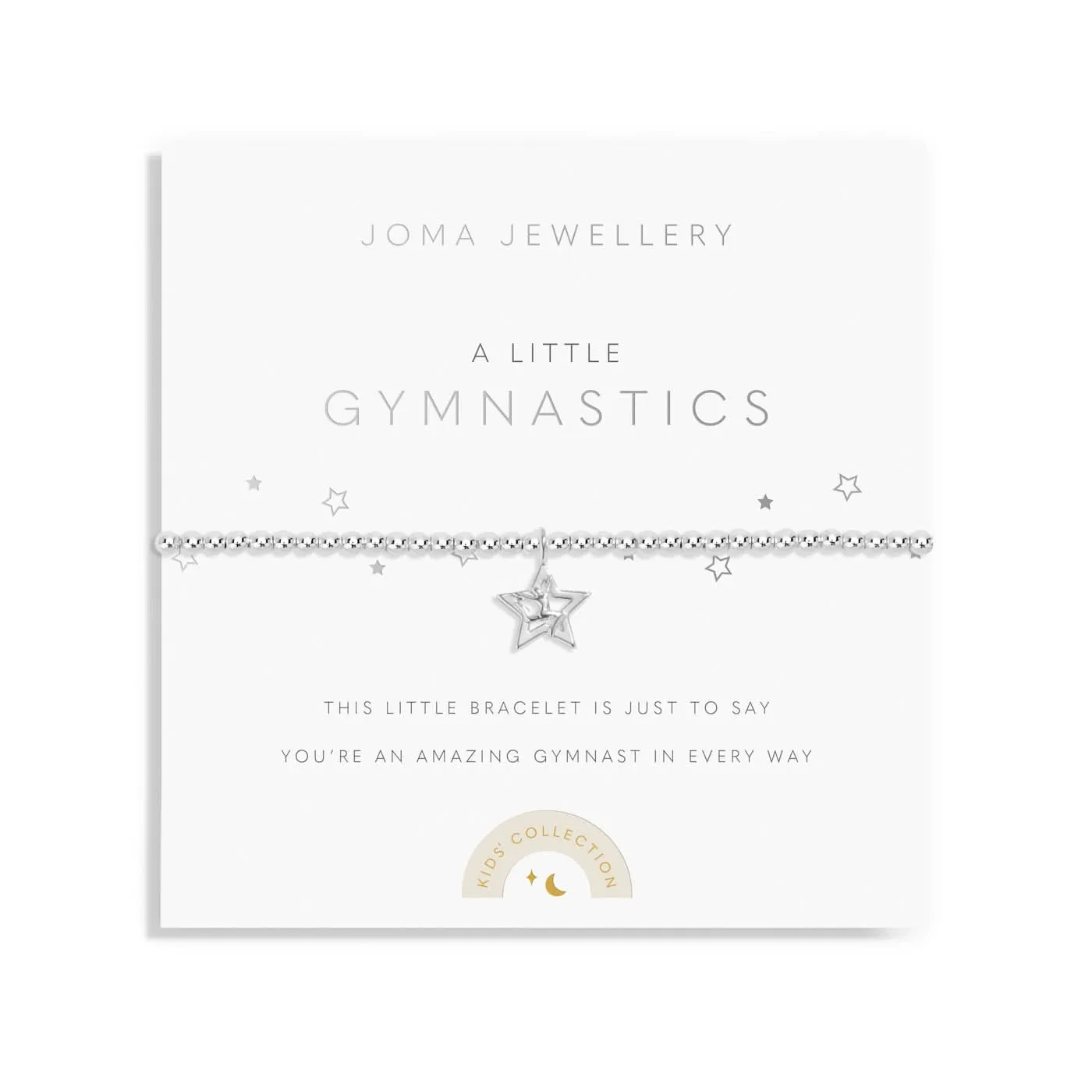 Children's A Little Gymnastics Silver Plated Bracelet C801