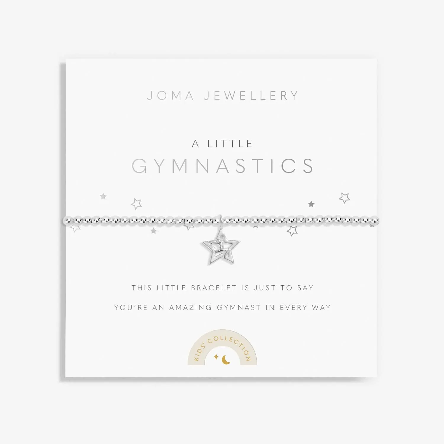 Children's A Little Gymnastics Silver Plated Bracelet C801