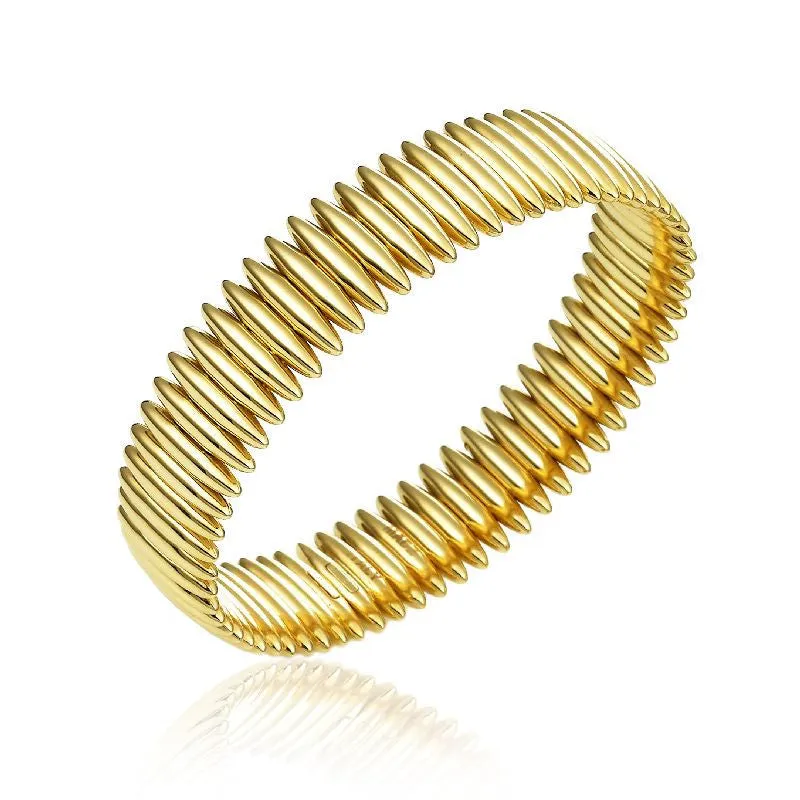 Chimento Armillas 18ct Yellow Gold Wide Spike Bangle