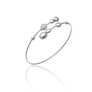Chimento Armillas Acqua 18ct White Gold 0.13ct Diamond Crossover Bangle