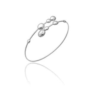 Chimento Armillas Acqua 18ct White Gold Droplets Crossover Bangle