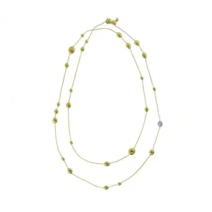 Chimento Armillas Acqua 18ct Yellow Gold 0.25ct Diamond Droplets Necklace