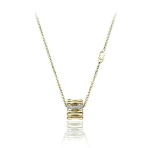 Chimento Bamboo Over 18ct Yellow Gold Diamond Iconic Necklace