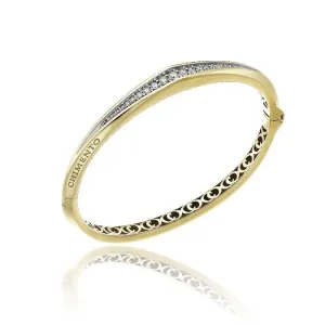 Chimento Bamboo Sipario 18ct Yellow Gold 0.52ct Diamond Bangle