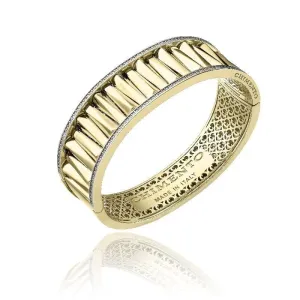 Chimento Bamboo Sipario 18ct Yellow Gold 0.55ct Diamond Bangle