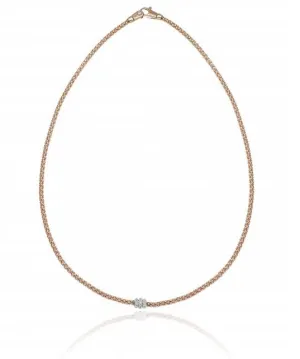 Chimento Melograno 18ct Rose Gold 0.20ct Diamond Necklace