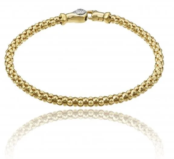 Chimento Melograno 18ct Yellow Gold 0.03ct Diamond Bracelet