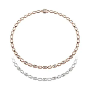 Chimento Optima 18ct Rose and White Gold 0.66ct Diamond Reversible Necklace