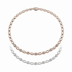 Chimento Optima 18ct Rose and White Gold 0.66ct Diamond Reversible Necklace
