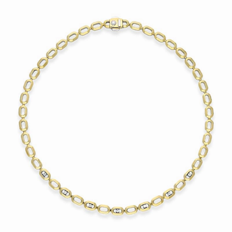 Chimento Optima 18ct Yellow and White Gold 0.66ct Diamond Reversible Necklace