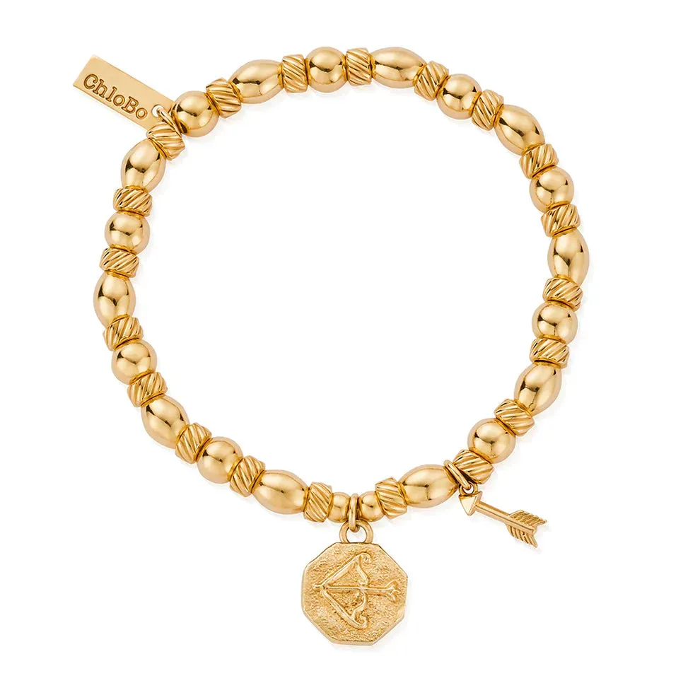 Chlobo Gold Plated Graceful Arrow Bracelet