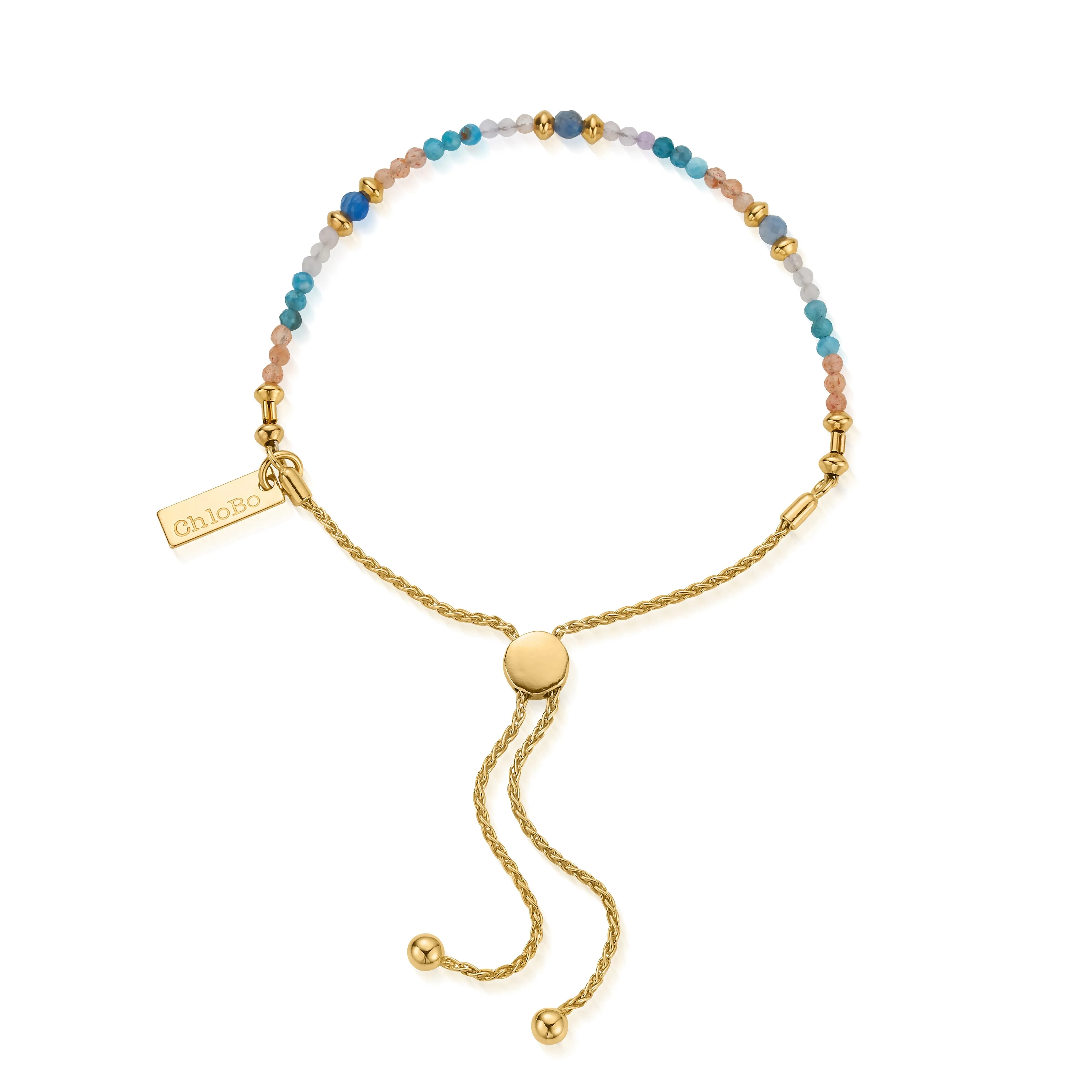ChloBo Gold Plated Sterling Silver Blissful Freedom Adjustable Bracelet