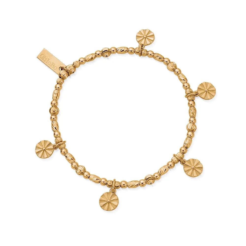 Chlobo Iconics Gold Plated Creative Balance Bracelet D