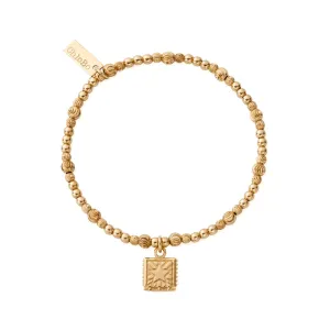 Chlobo Iconics Gold Plated Cute Sparkle Celestial Star Bracelet D
