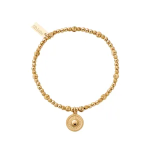 Chlobo Iconics Gold Plated Cute Sparkle Sun Catcher Bracelet D