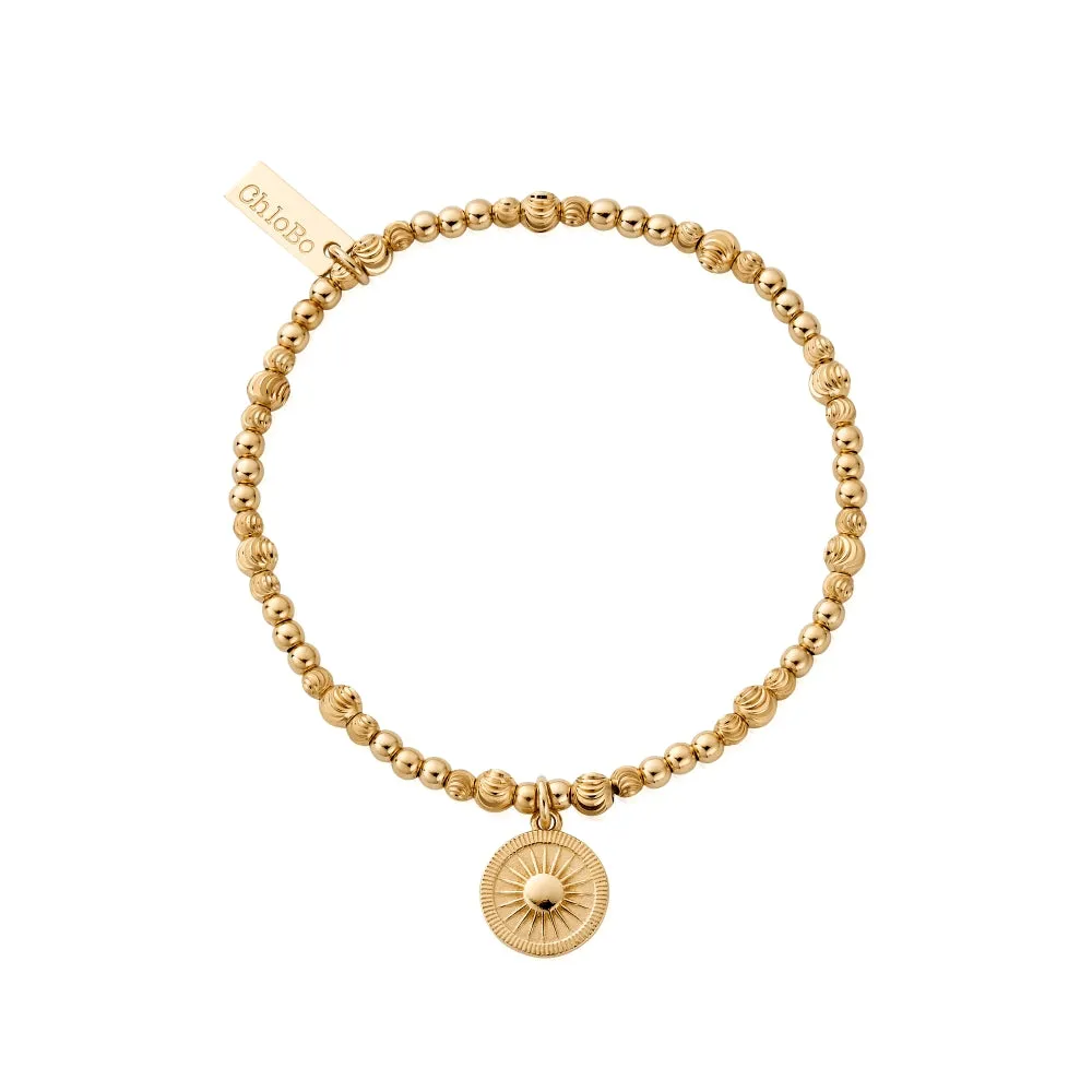 Chlobo Iconics Gold Plated Cute Sparkle Sun Catcher Bracelet D
