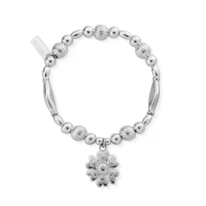 ChloBo Sterling Silver Chunky Pumpkin Flower Bracelet D