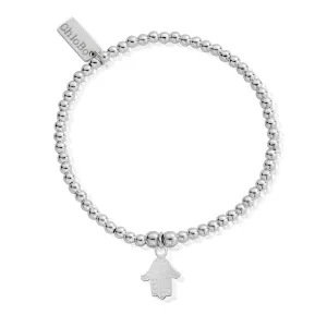 ChloBo Sterling Silver Cute Charm Hamsa Hand Bracelet