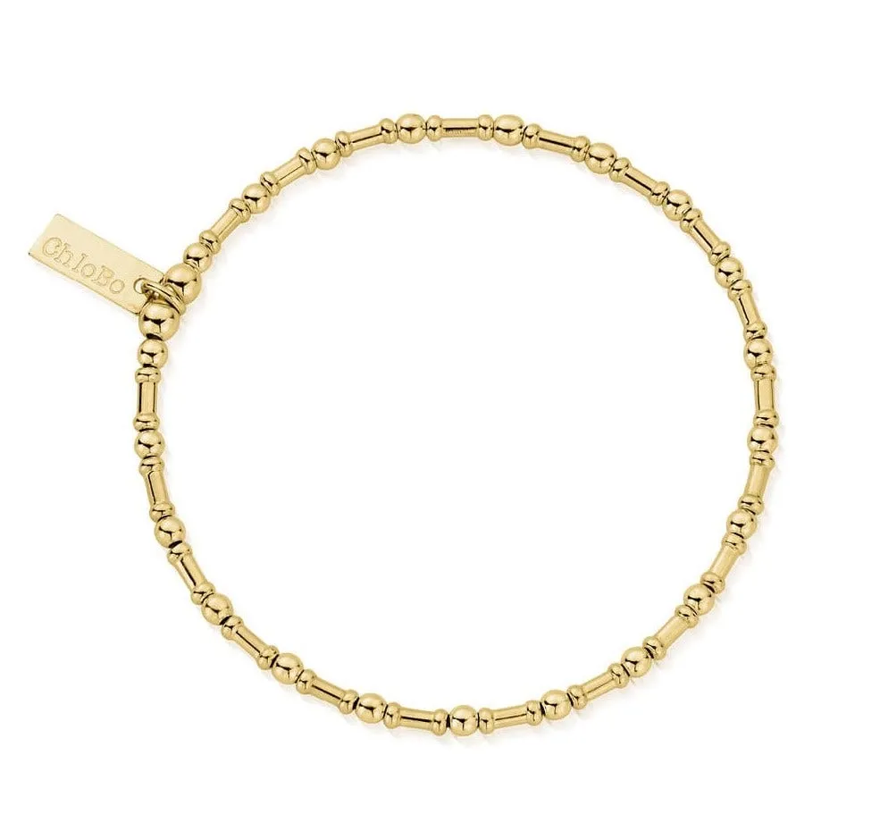 ChloBo Sterling Silver Gold Plated Rhythm Of Water Bracelet