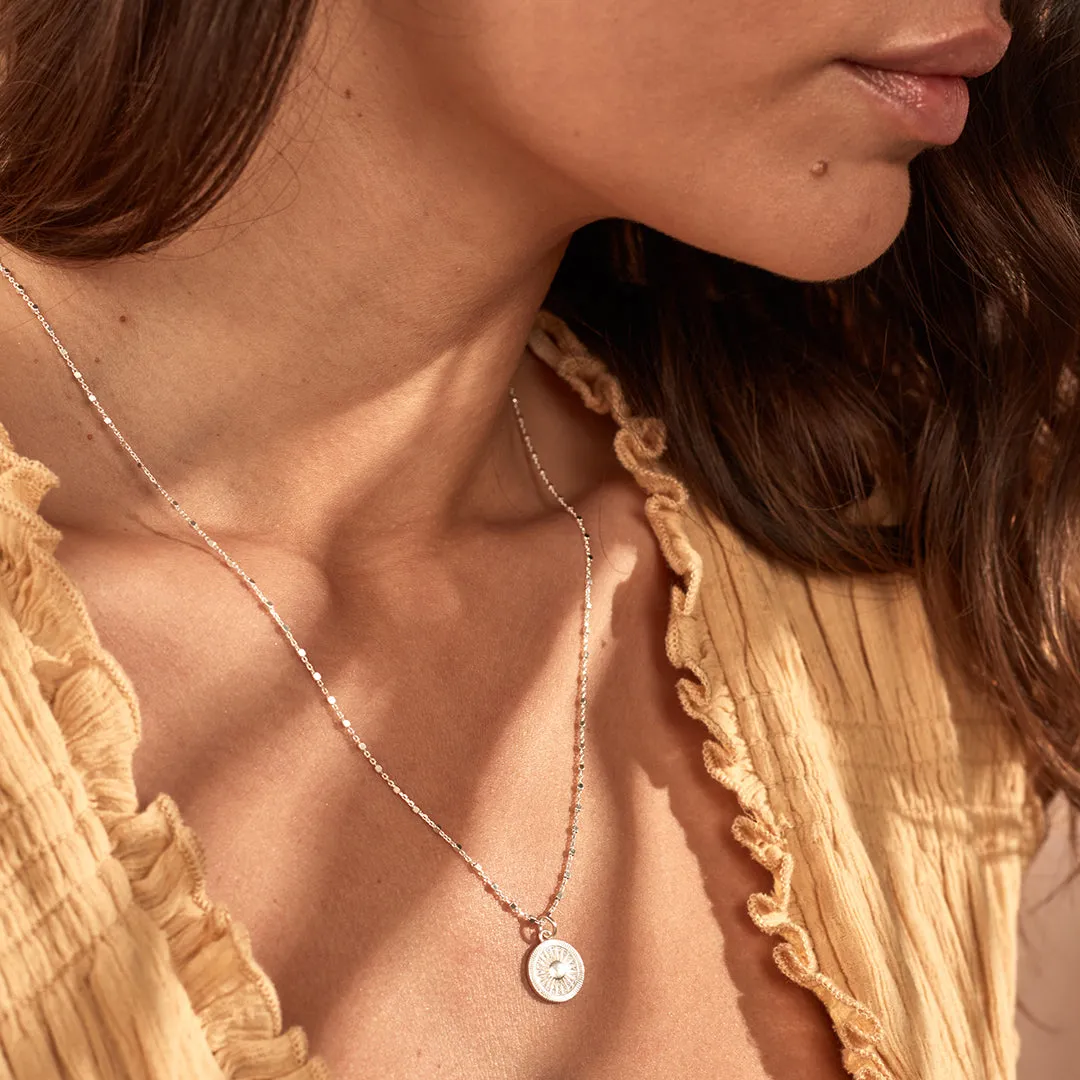 ChloBo Sterling Silver Gold Plated Sun Catcher Necklace