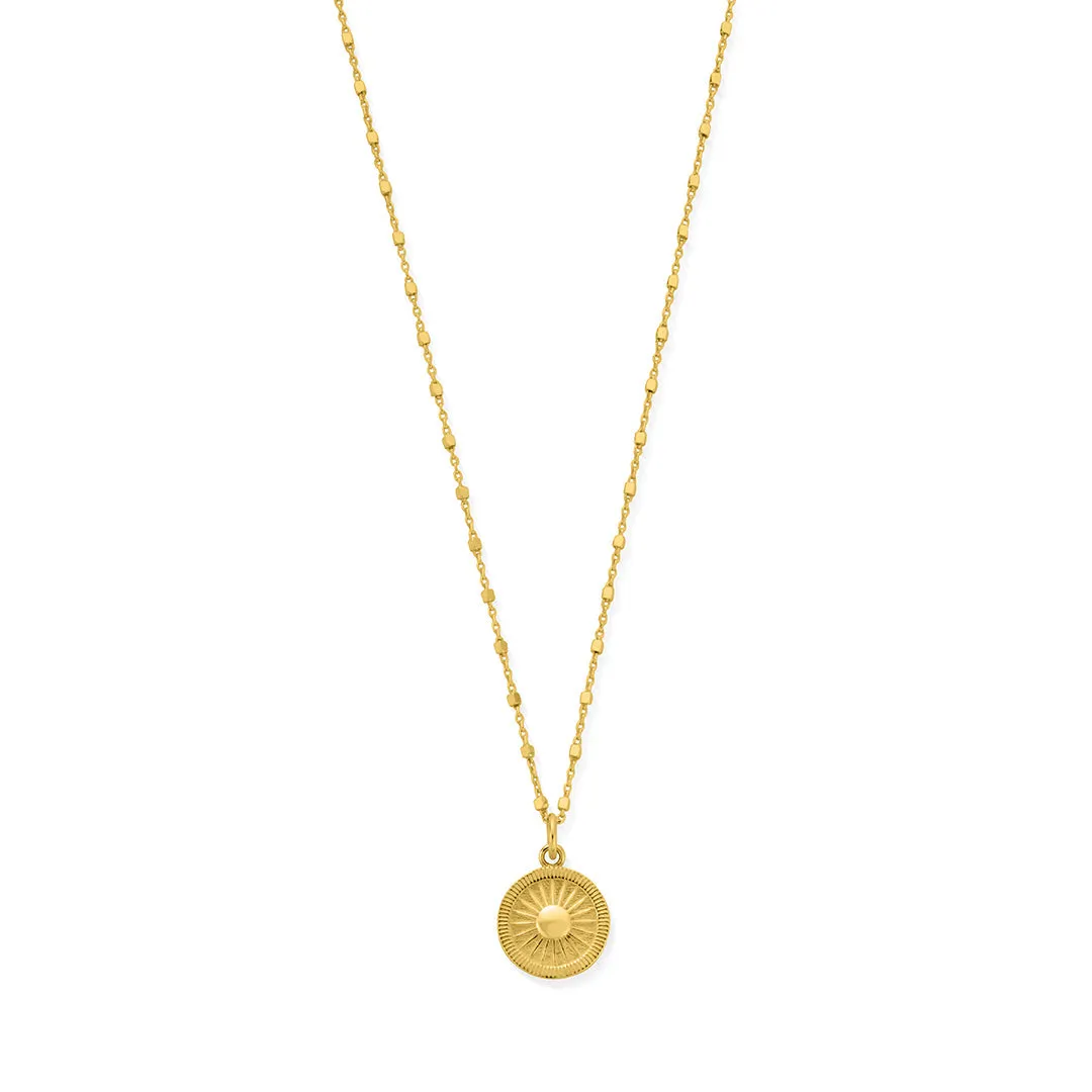 ChloBo Sterling Silver Gold Plated Sun Catcher Necklace