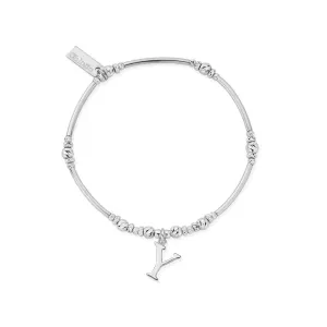 ChloBo Sterling Silver Initial Bracelet Y