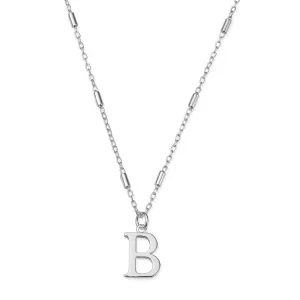ChloBo Sterling Silver Initial Necklace B
