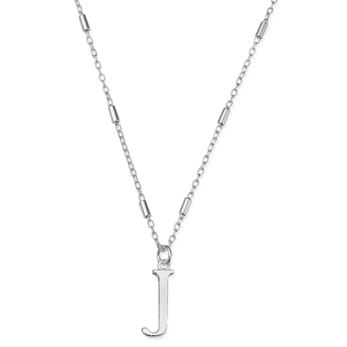 ChloBo Sterling Silver Initial Necklace J