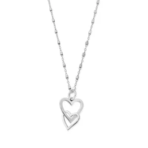 ChloBo Sterling Silver Interlocking Love Heart Necklace