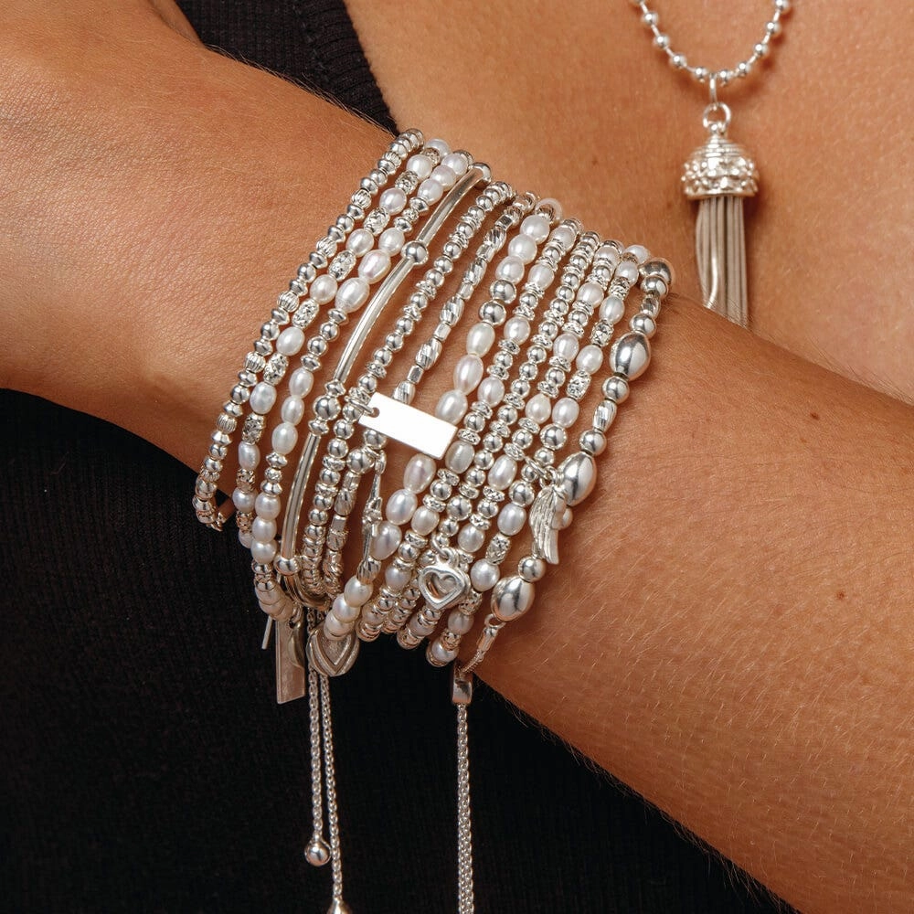 ChloBo Sterling Silver Forever Love Set of 2 Bracelets