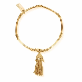 ChloBo Sterling Silver Gold Plated Didi Tassel Bracelet