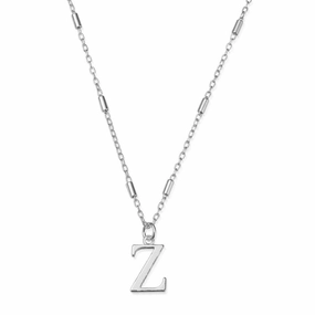 ChloBo Sterling Silver Initial Necklace Z