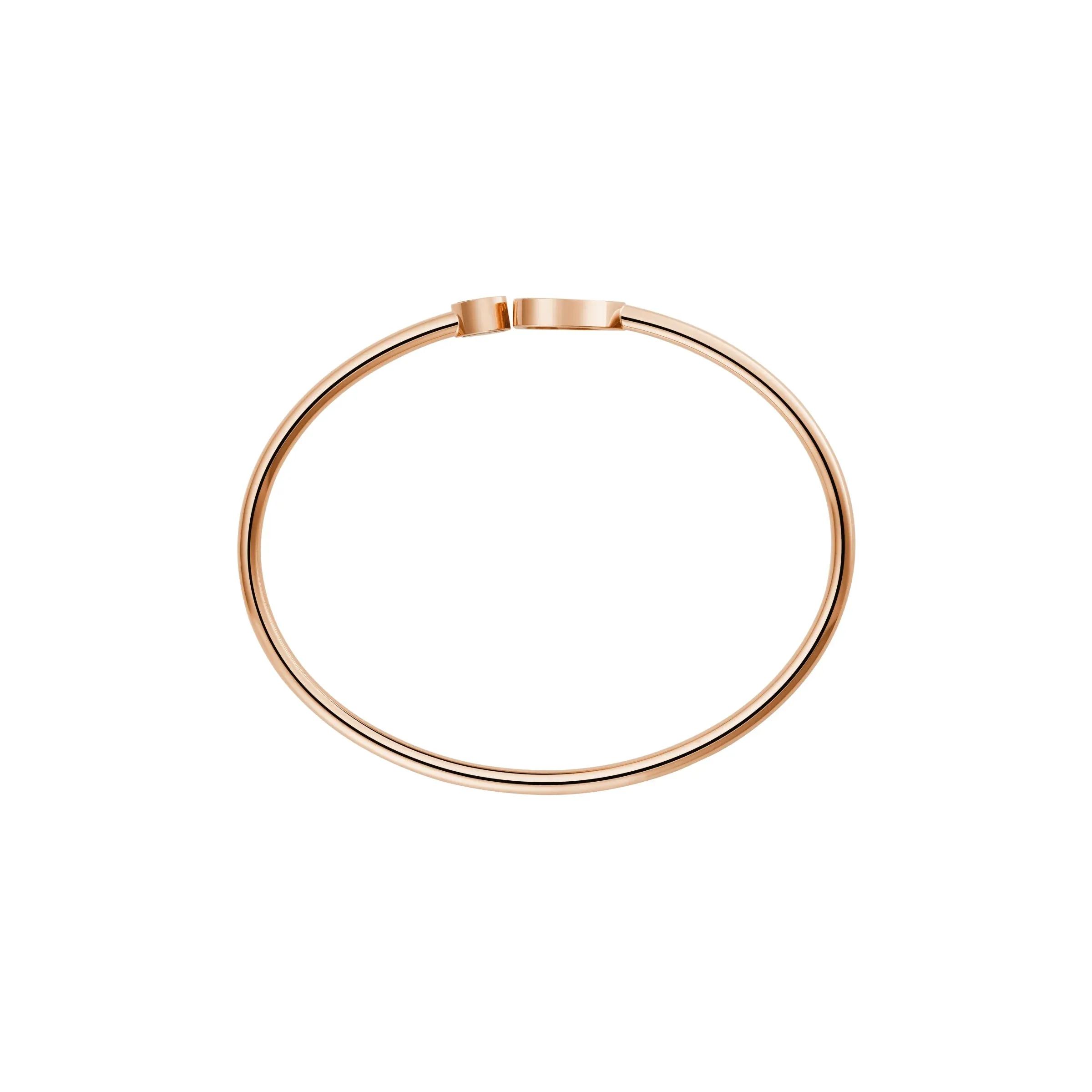 Chopard Happy Hearts 18ct Rose Gold 0.19ct Diamond Mother of Pearl Bangle