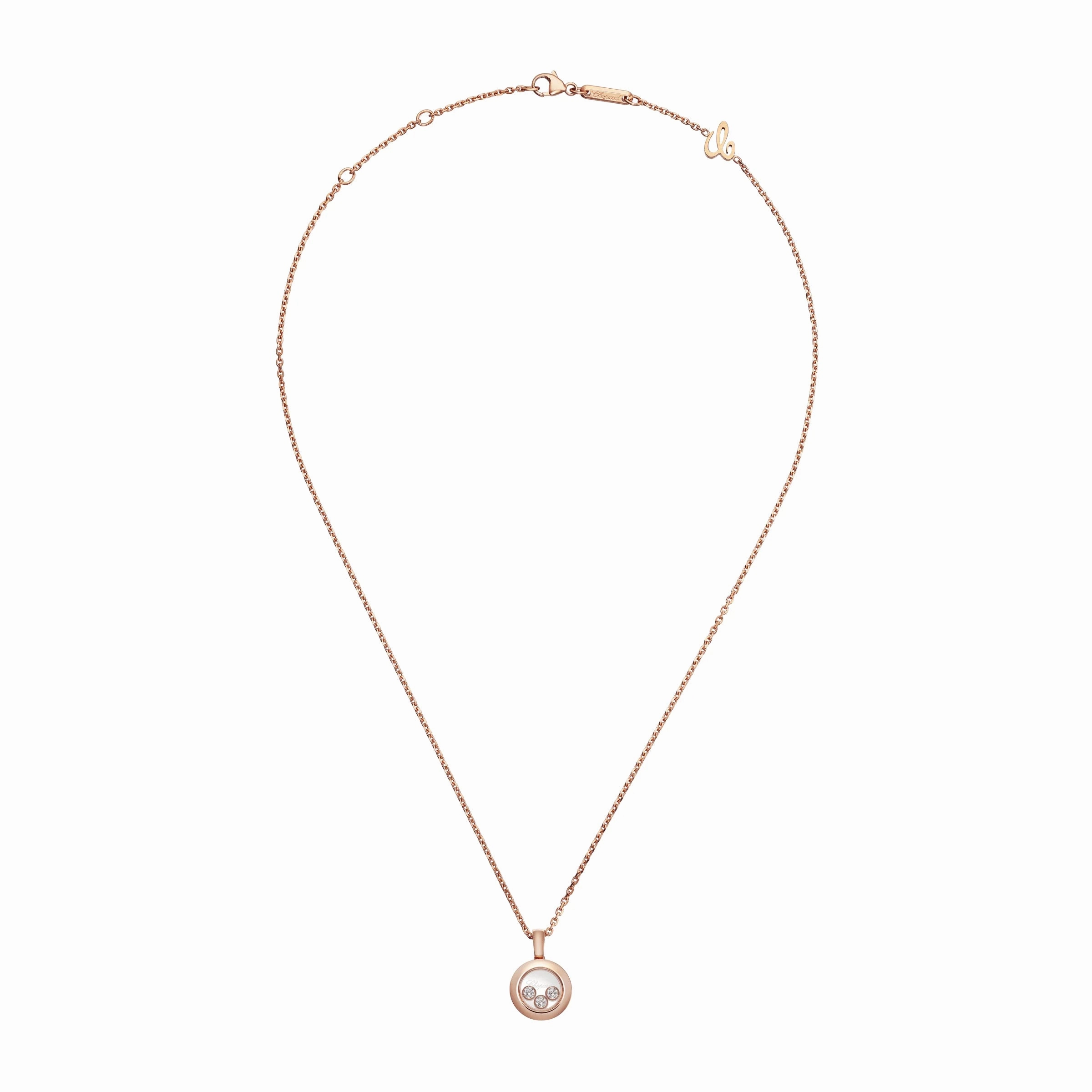 Chopard Happy Diamonds Icons 18ct Rose Gold 0.15ct Diamond Pendant