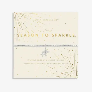 Christmas A Little Season To Sparkle Silver Plated Bracelet 7564