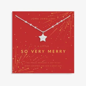 Christmas A Little So Very Merry Silver Plated Necklace 7711