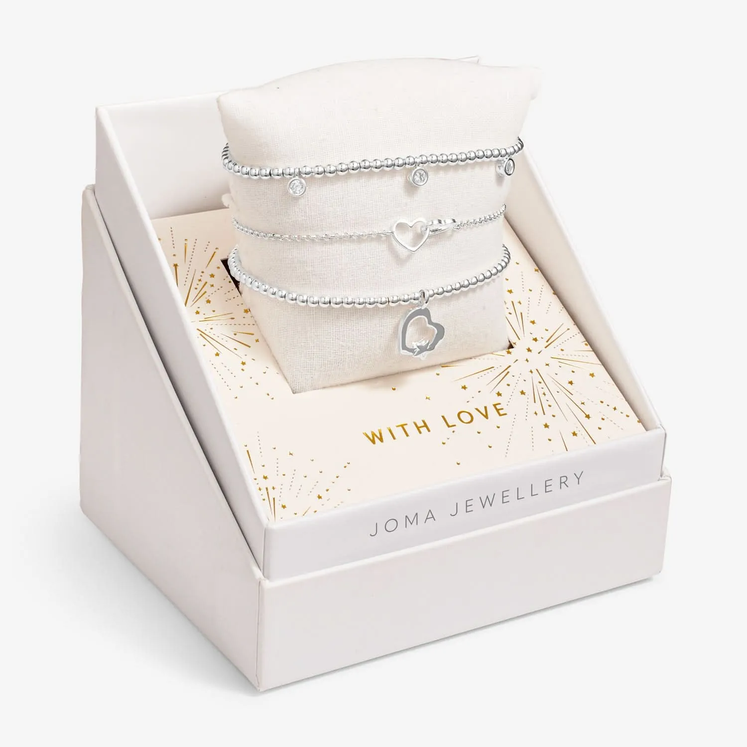 Christmas Celebrate You Gift Box With Love Silver Plated 7799