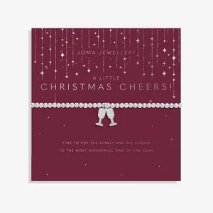 Christmas Christmas Cheers! Silver 17.5cm Stretch Bracelet 6096