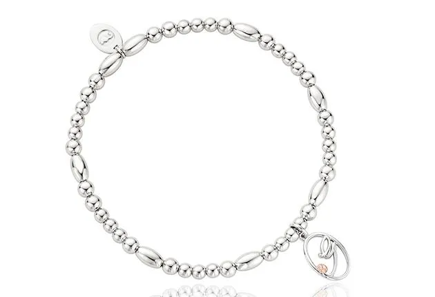 Clogau Affinity Tree Of Life Initials Letter G Sterling Silver Bead Bracelet