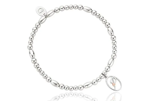 Clogau Affinity Tree Of Life Initials Letter P Sterling Silver Bead Bracelet