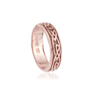 Clogau Annwyl 9ct Rose Gold Celtic Ring D