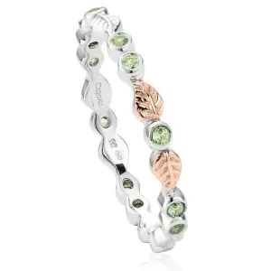 Clogau Awelon Affinity Peridot Stacking Ring D